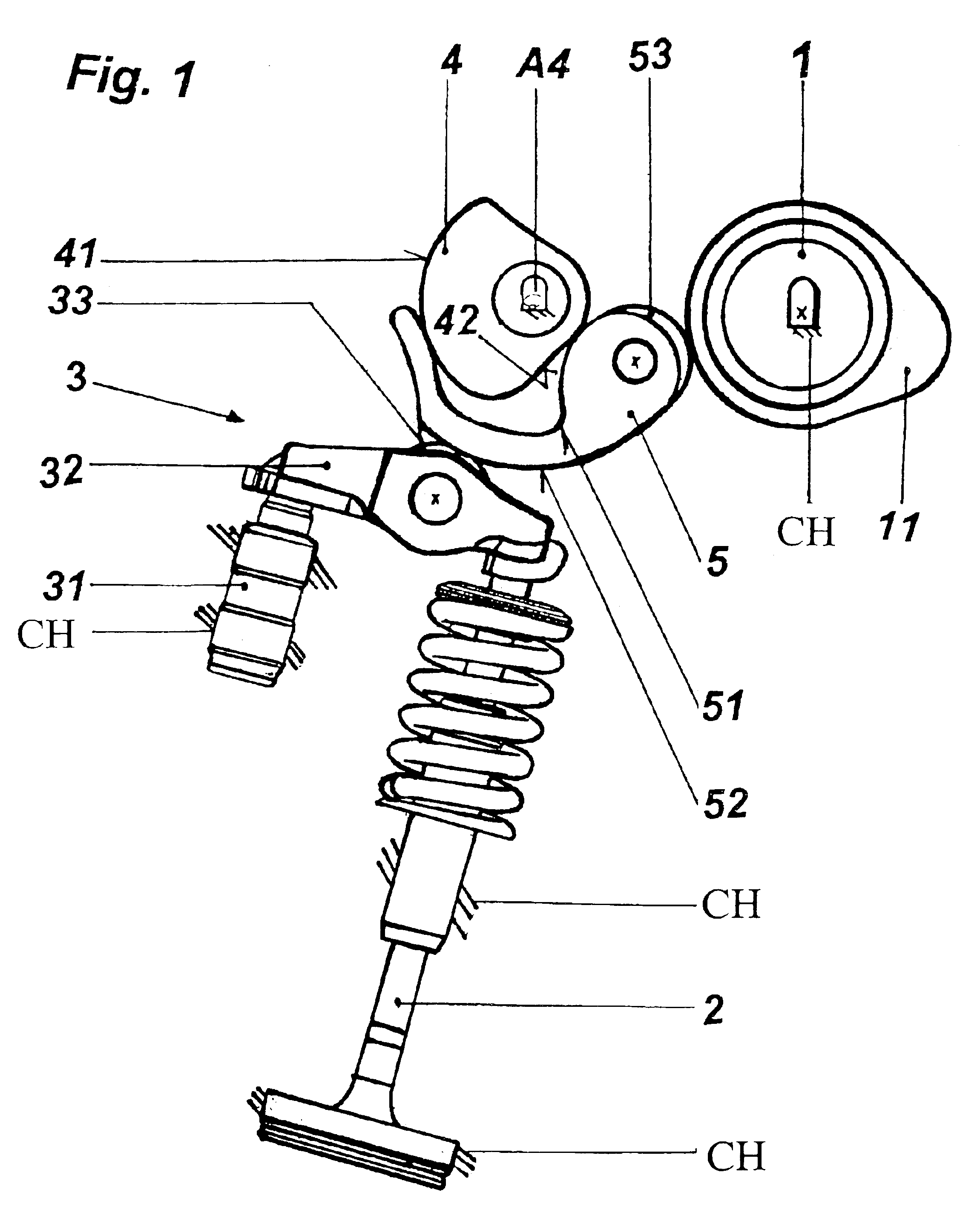 System for variably actuating valves in internal combustion engines