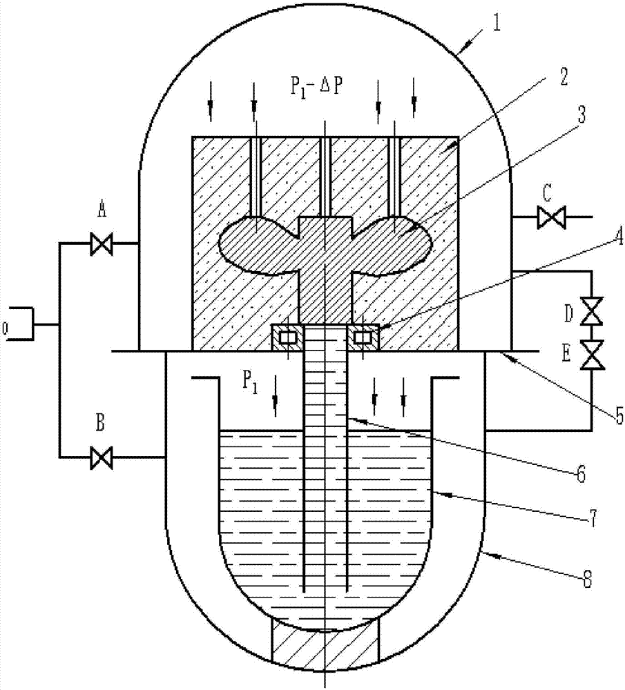 Anti-gravity forming air cooled throat ascending feed cutoff method for copper alloy propeller for large ship