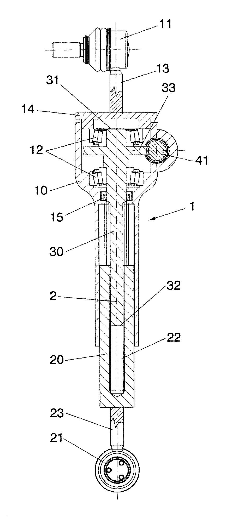 Variable length vehicle stabiliser and vehicle with the variable length stabiliser