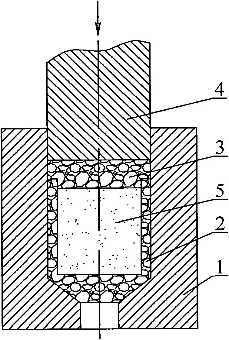 High-temperature thermal extrusion moulding method of TiAl intermetallic compound material