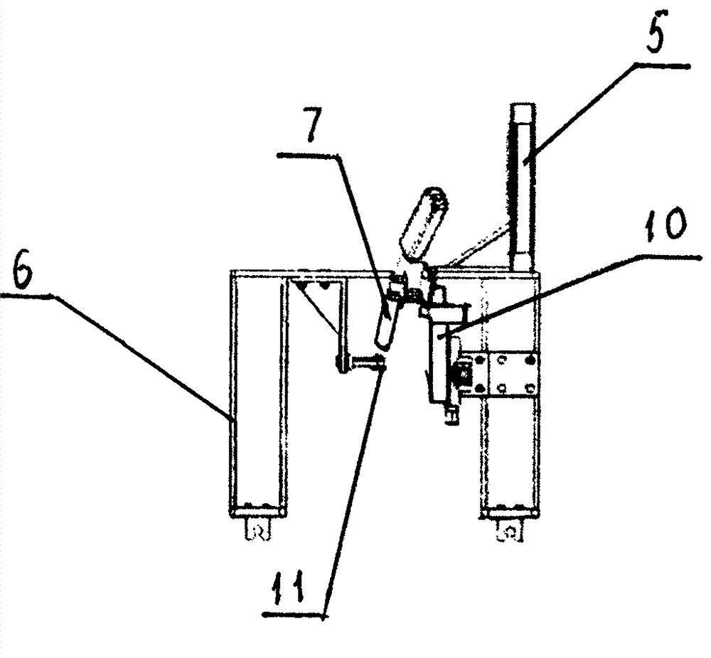 Automatic welding device for auger stem fin