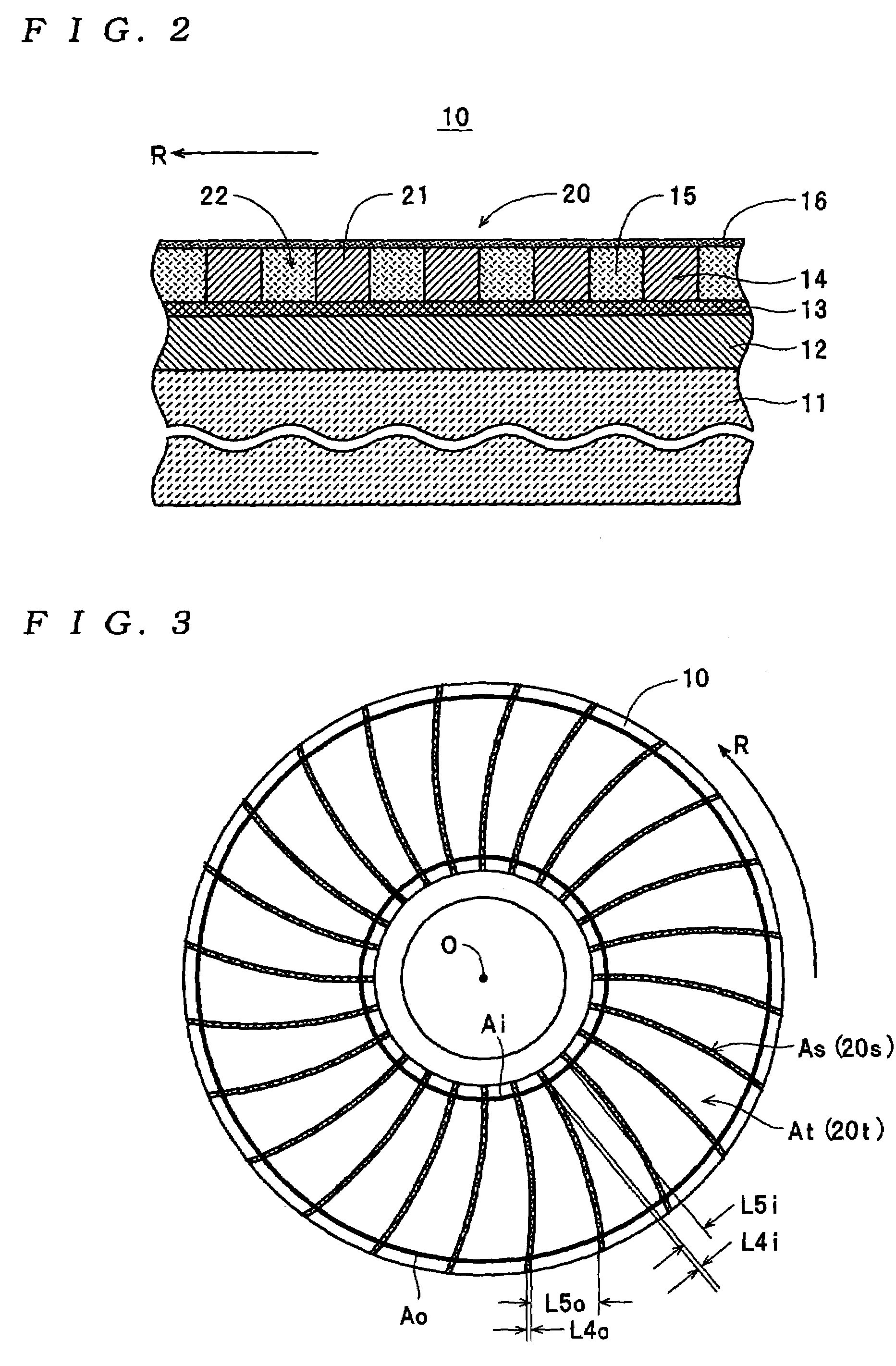 Information recording medium with concave/convex servo pattern having decreasing unit convex part length ratio