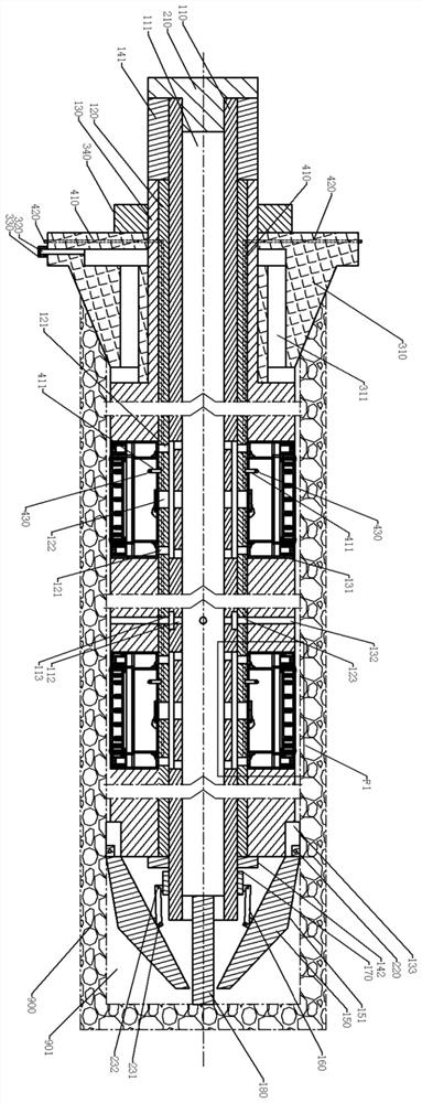 Explosion fracturing type grouting anchor rod