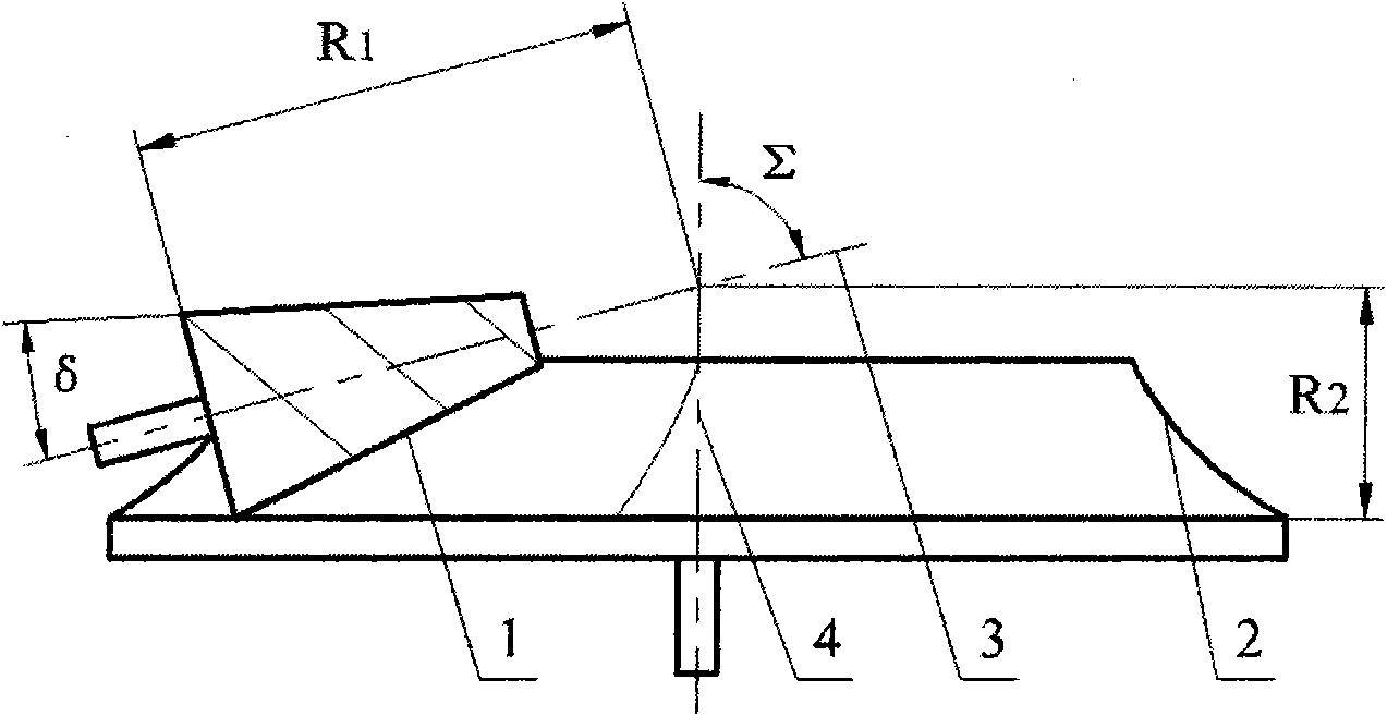 Nonorthogonal helical conical worm gear pair and nonorthogonal helical conical worm gear limited slip differential