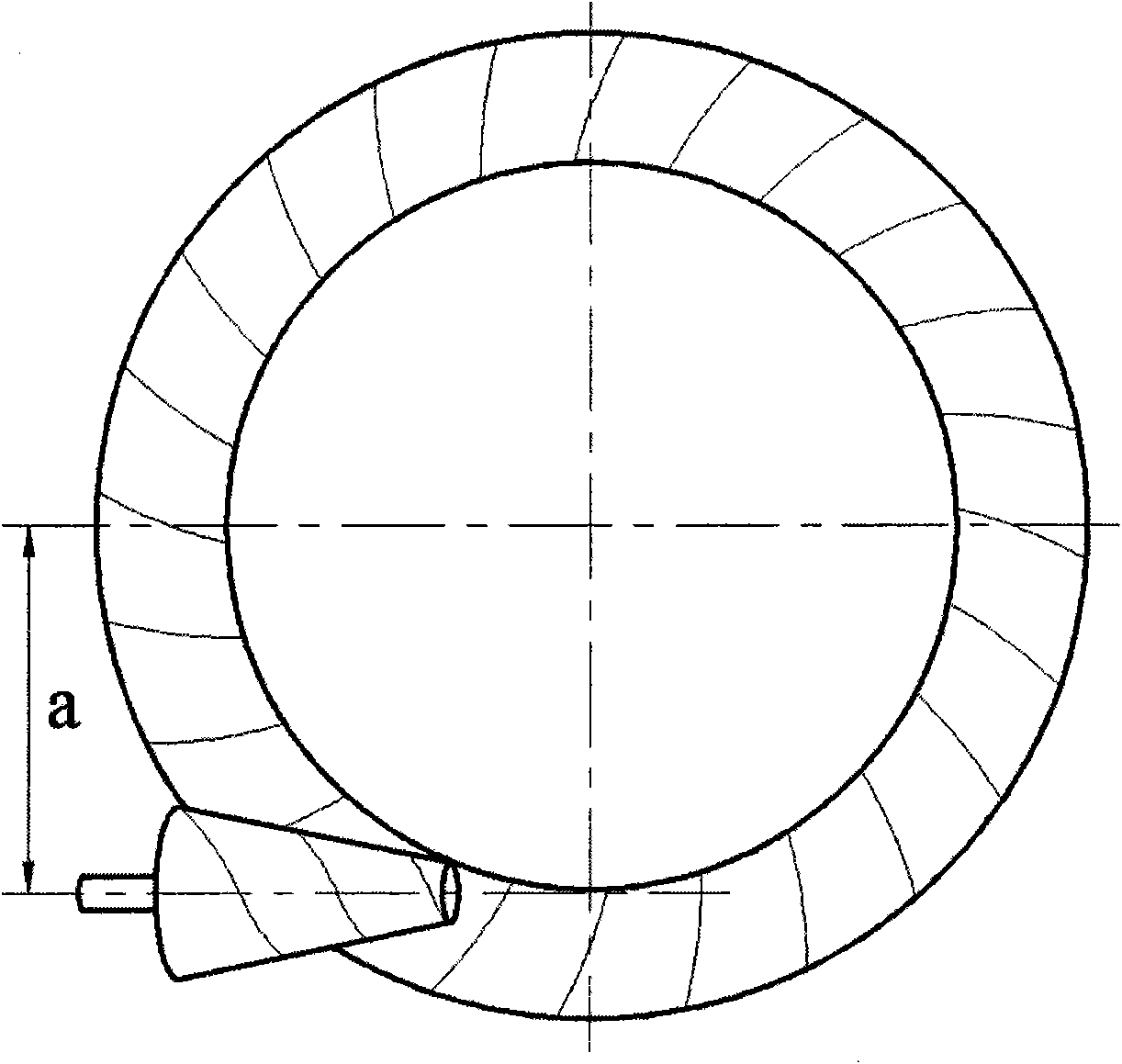 Nonorthogonal helical conical worm gear pair and nonorthogonal helical conical worm gear limited slip differential