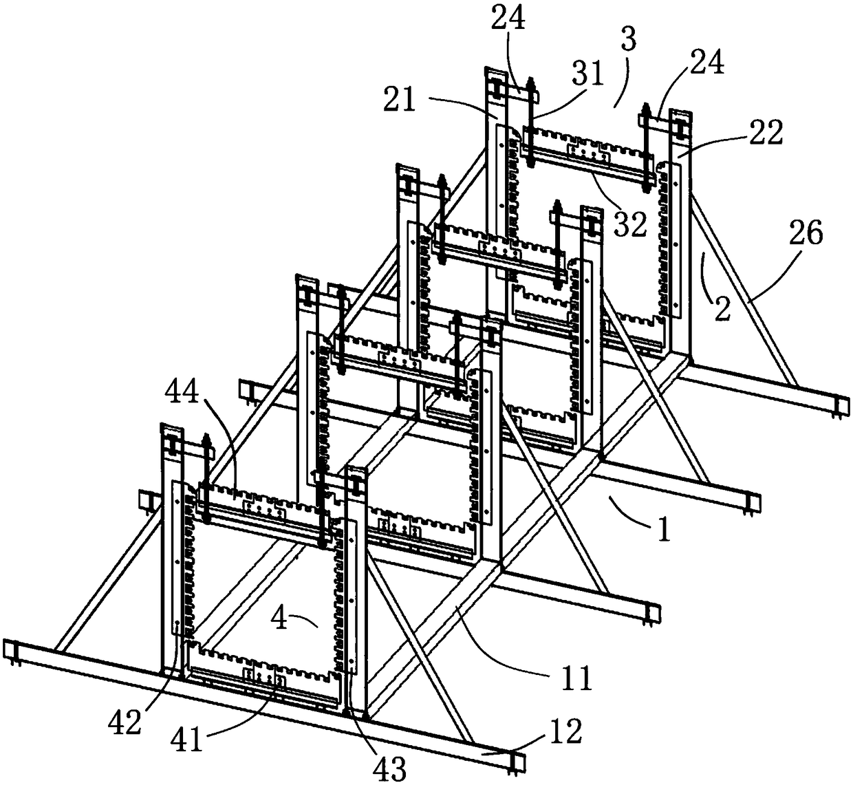 Manufacturing method of steel bar segment and used adjustable steel bar segment assembled tire frame