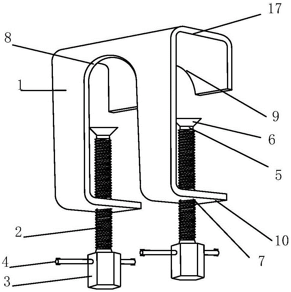 A pipe clamp device for fixing pipes or similar parts