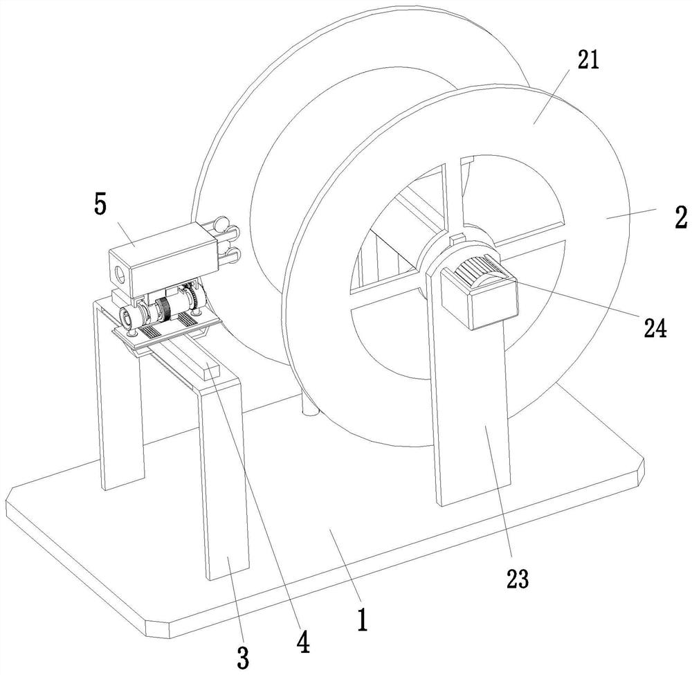 Electric wire and cable winding device