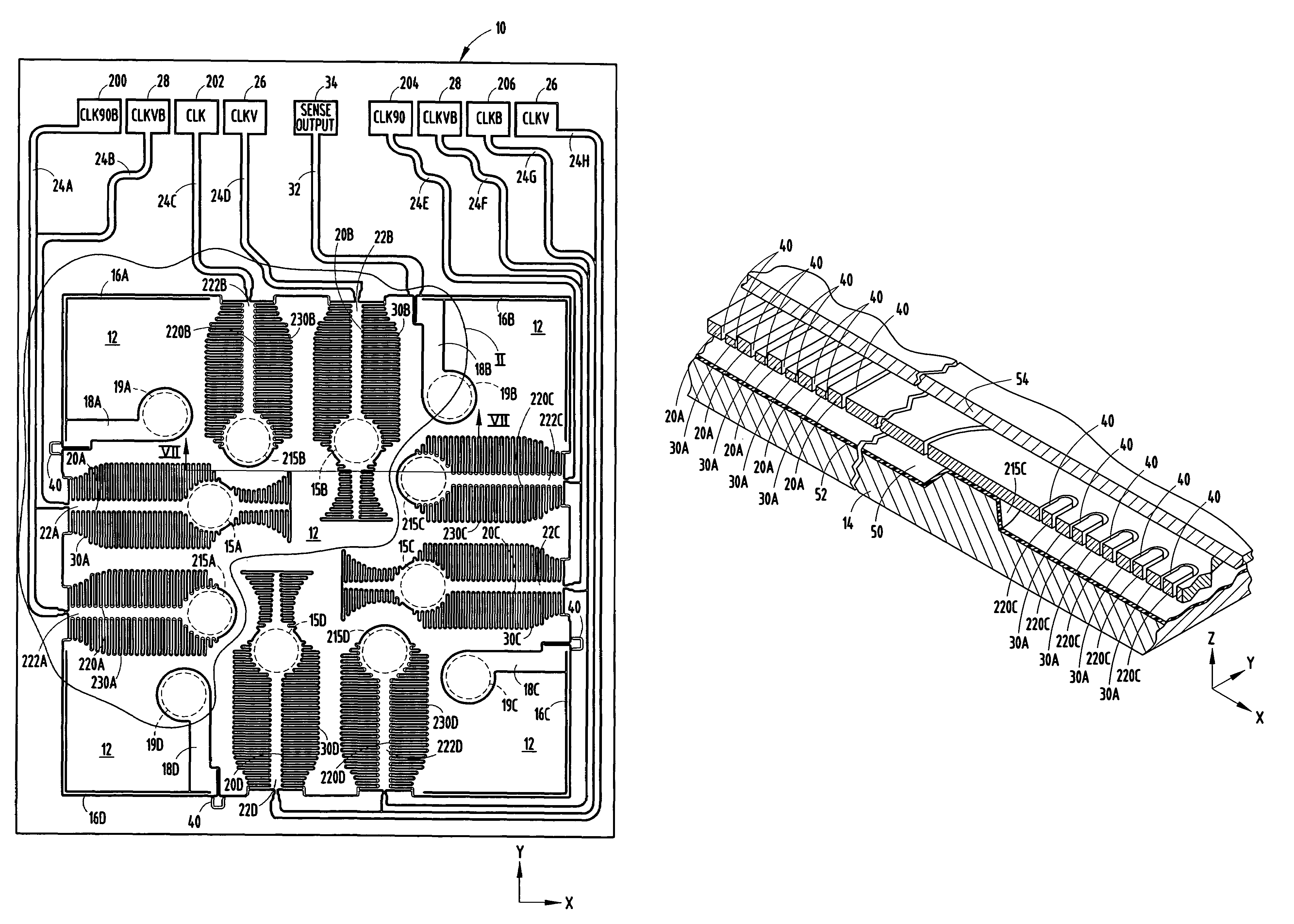 Multiple-axis linear accelerometer