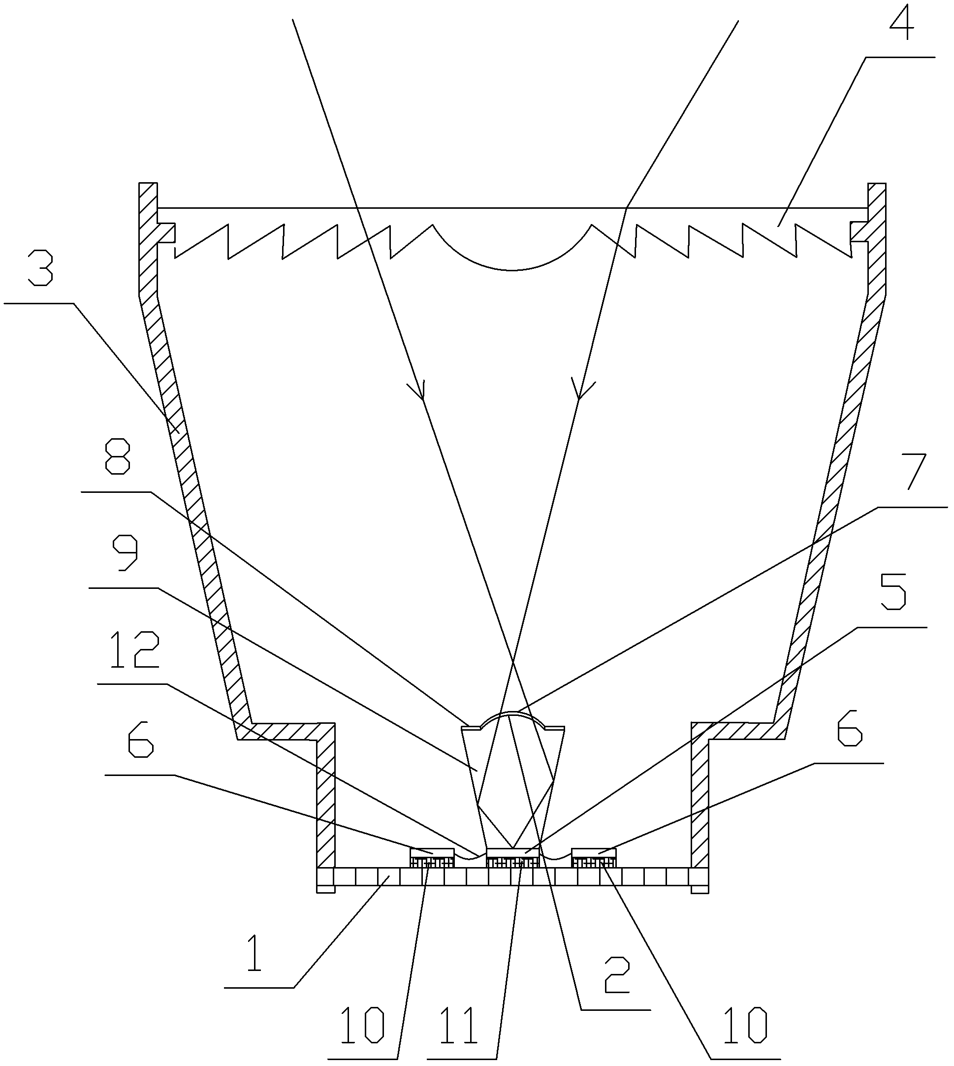 Solar condenser photovoltaic power generation components