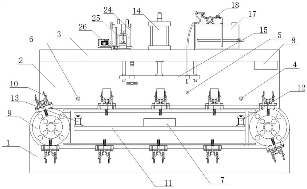 A potting device for a gradient sensor waterproof cover