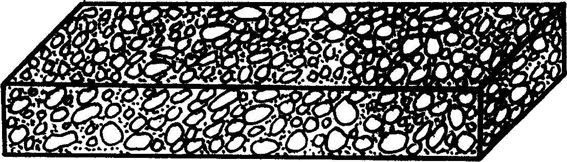 Light-level foamed internal wall brick and its manufacturing method