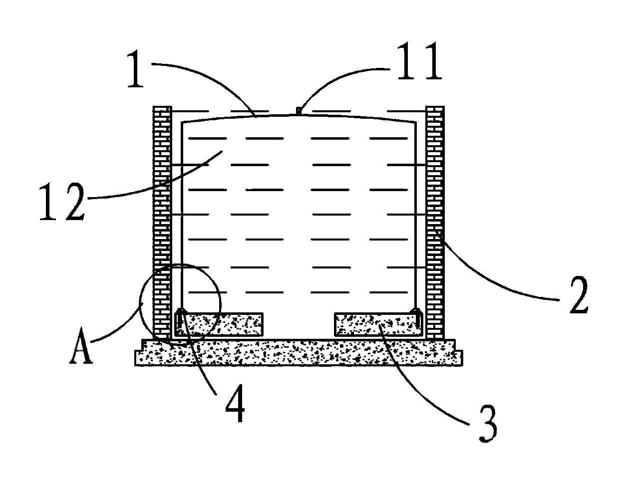 Novel flexible membrane material gas storage floating cover