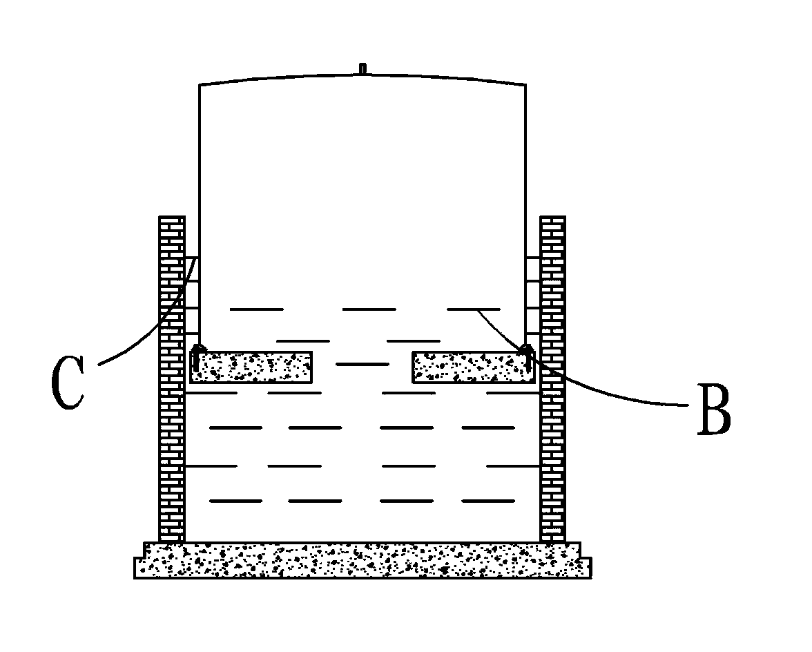 Novel flexible membrane material gas storage floating cover