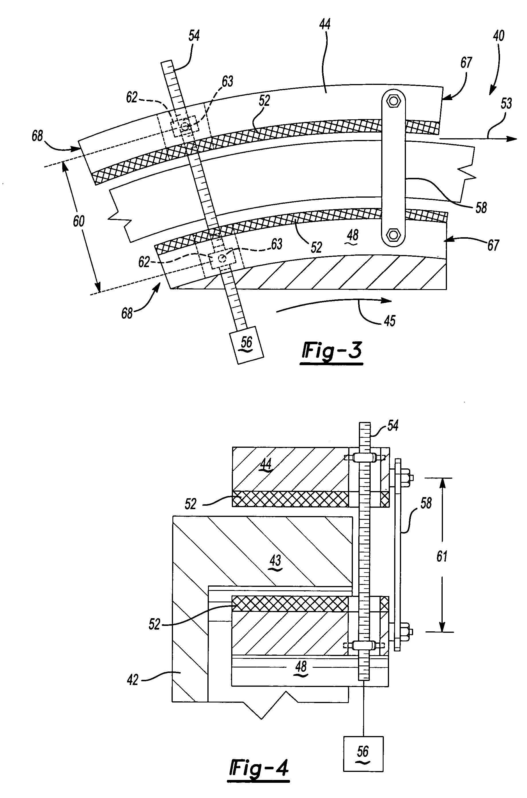 Gain stabilizing self-energized brake mechanism