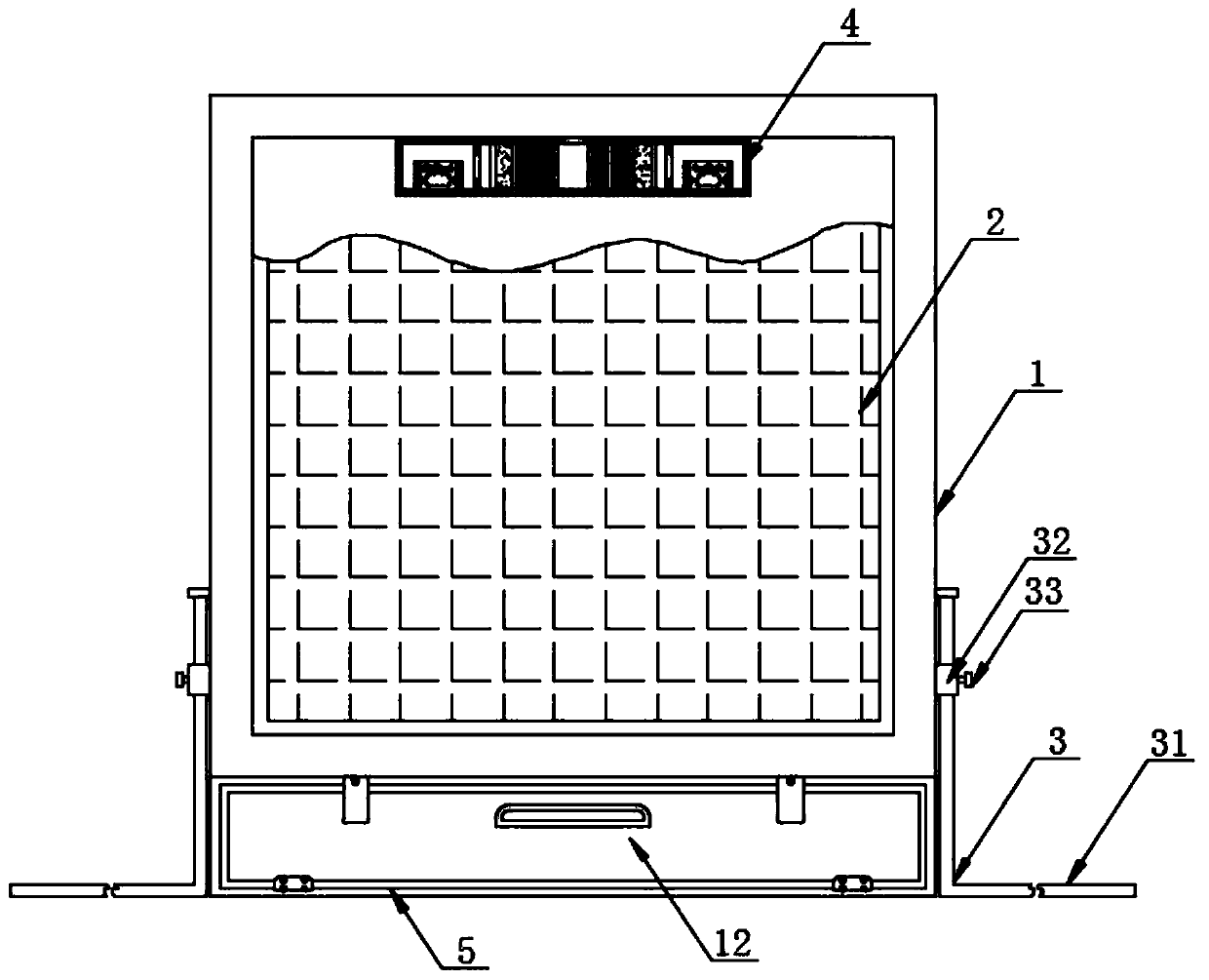 Diseased animal isolation cage for animal husbandry veterinarians