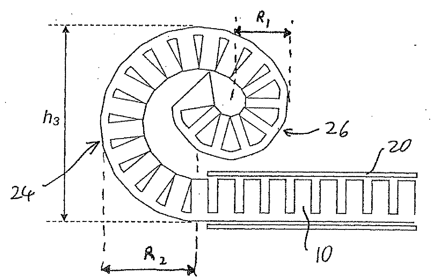 Devices for introduction into a body via a substantially straight conduit to for a predefined curved configuration, and methods employing such devices