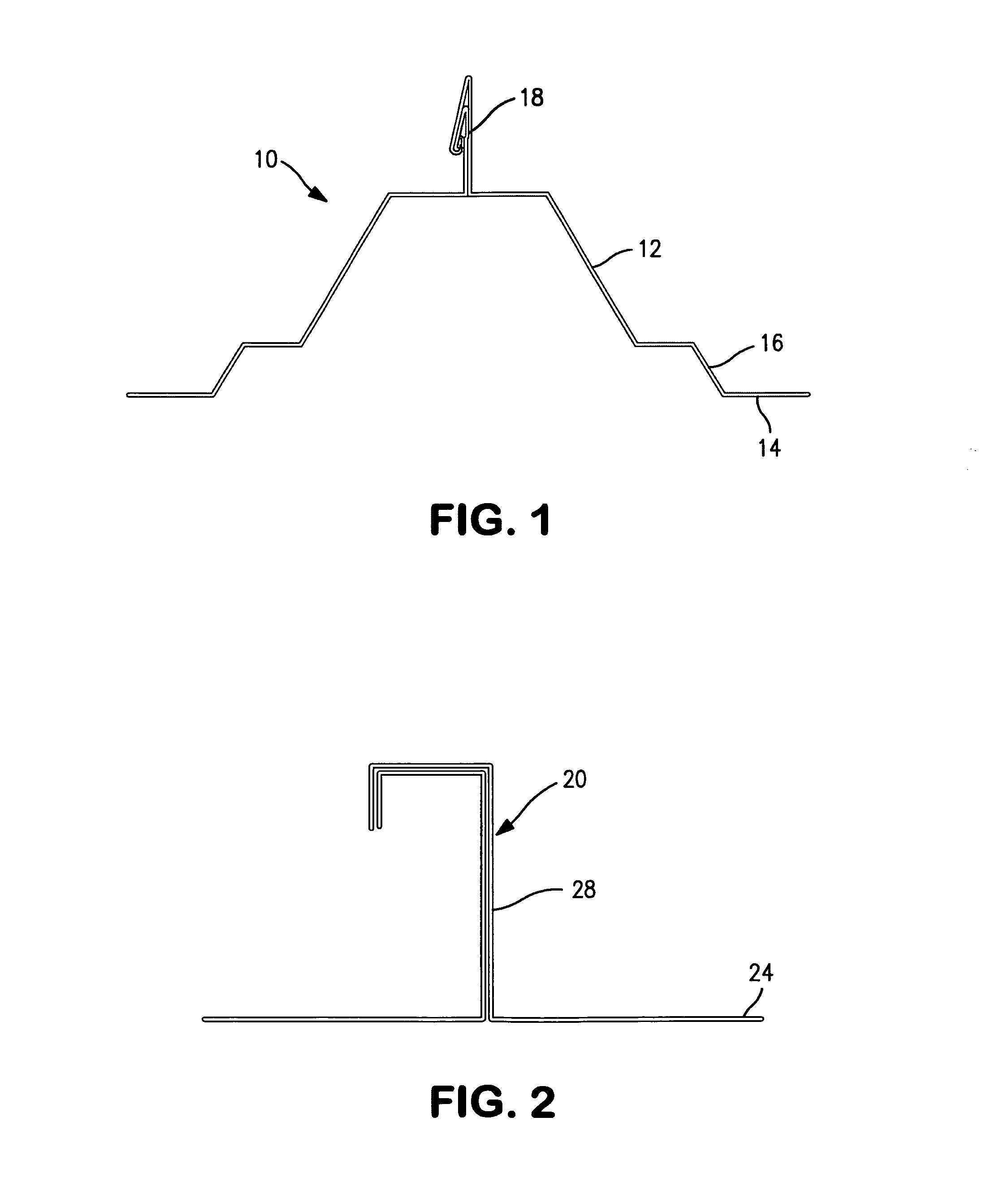 Support structures on roofs