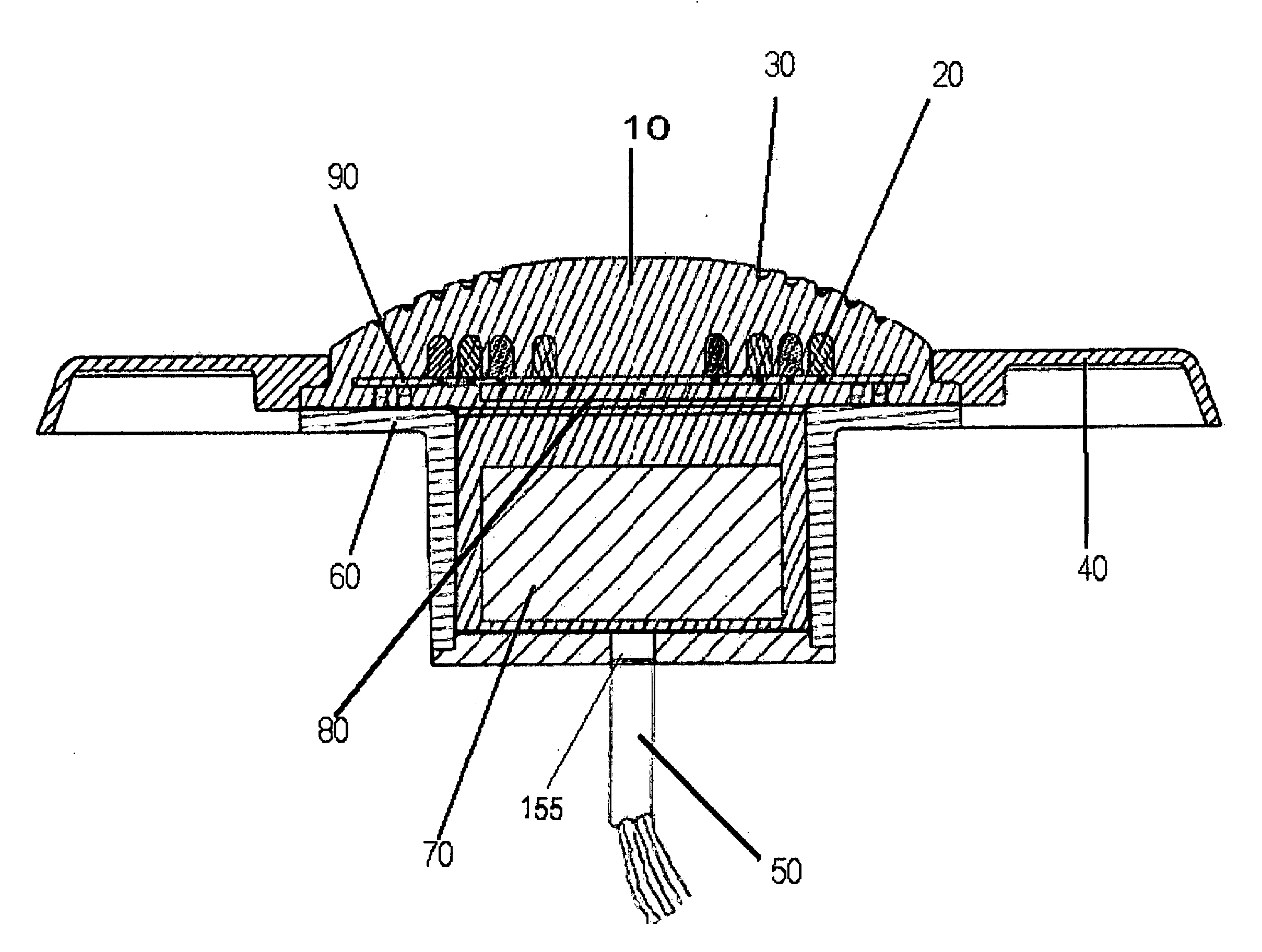 LED pool or spa light having unitary lens body