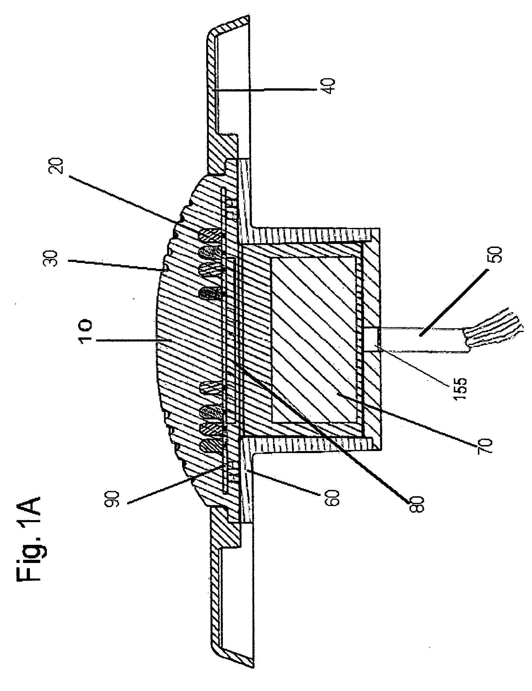 LED pool or spa light having unitary lens body