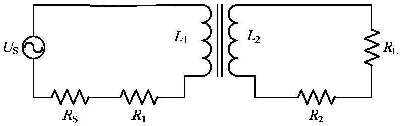 Cross winding type coupling device for wireless electric energy transmission of rotary device