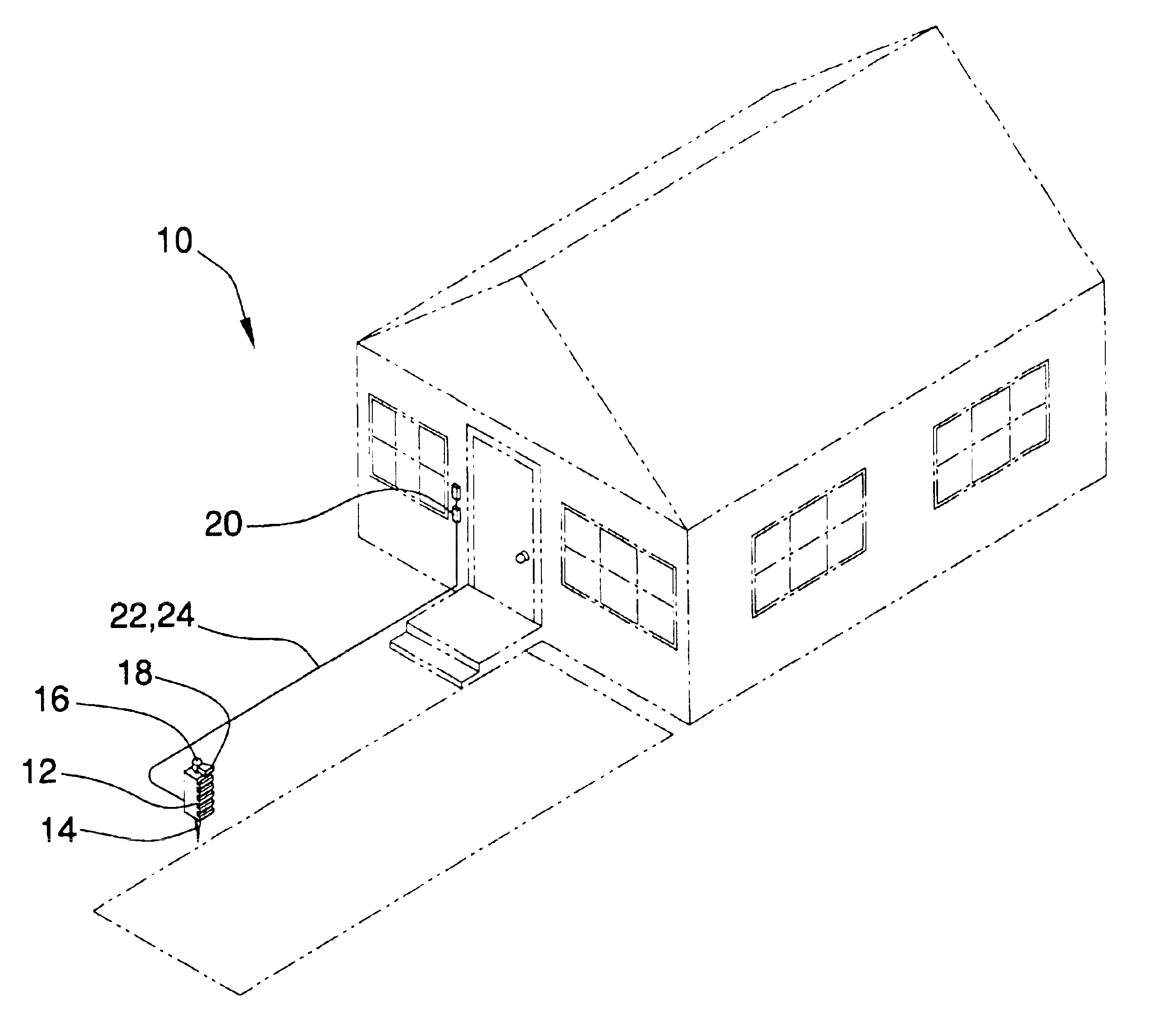 Driveway security sensor