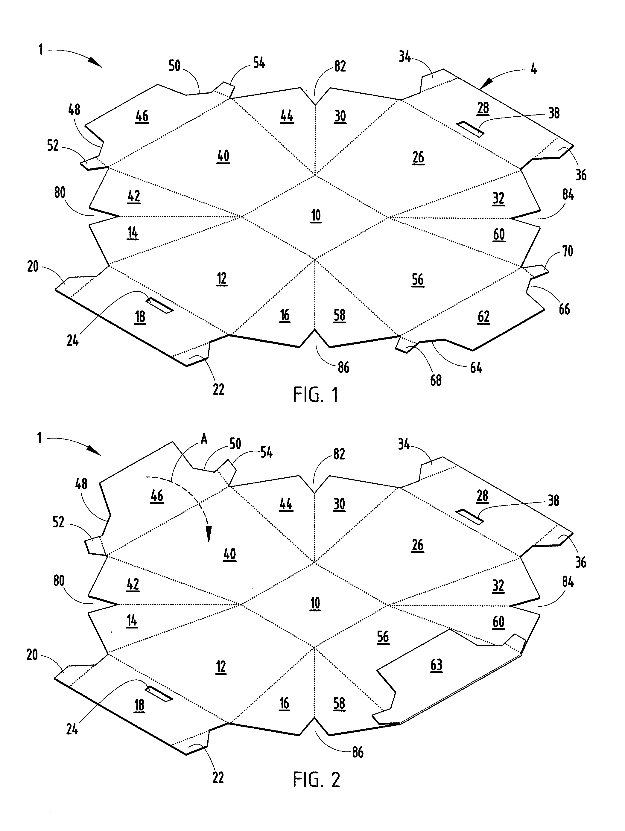 Folded pot cover