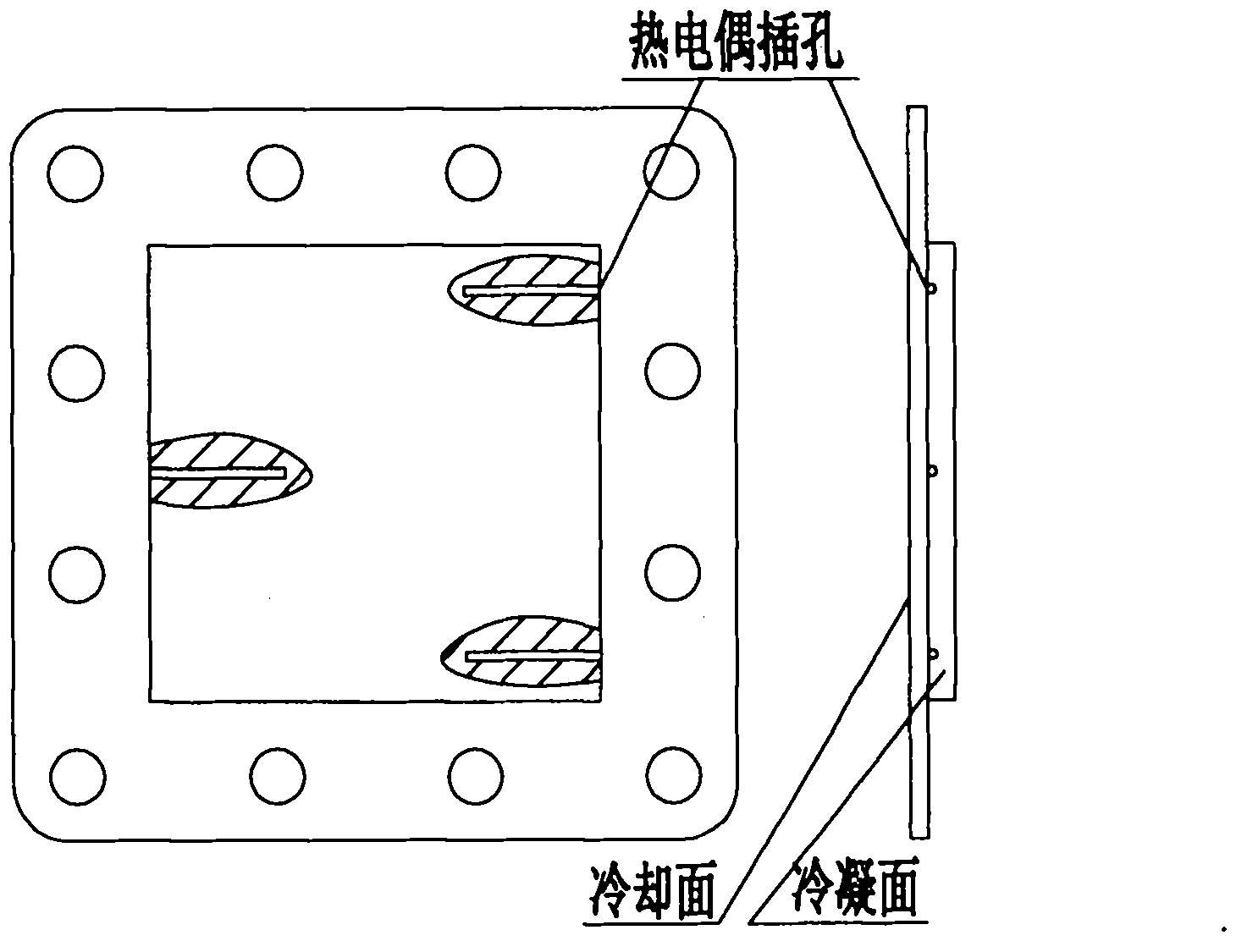 System for evaluating condensation heat transfer effect