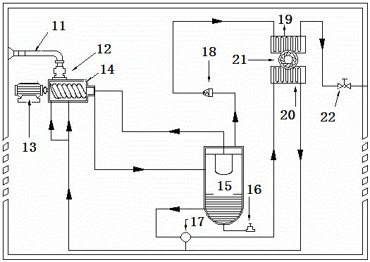 System for real-time monitoring and evaluating operation energy efficiency of industrial air compression station