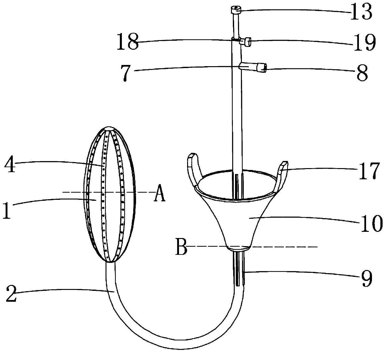 Disposable esophagus medicine applicator in department of gastroenterology