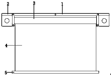 Intelligent electric curtain for households