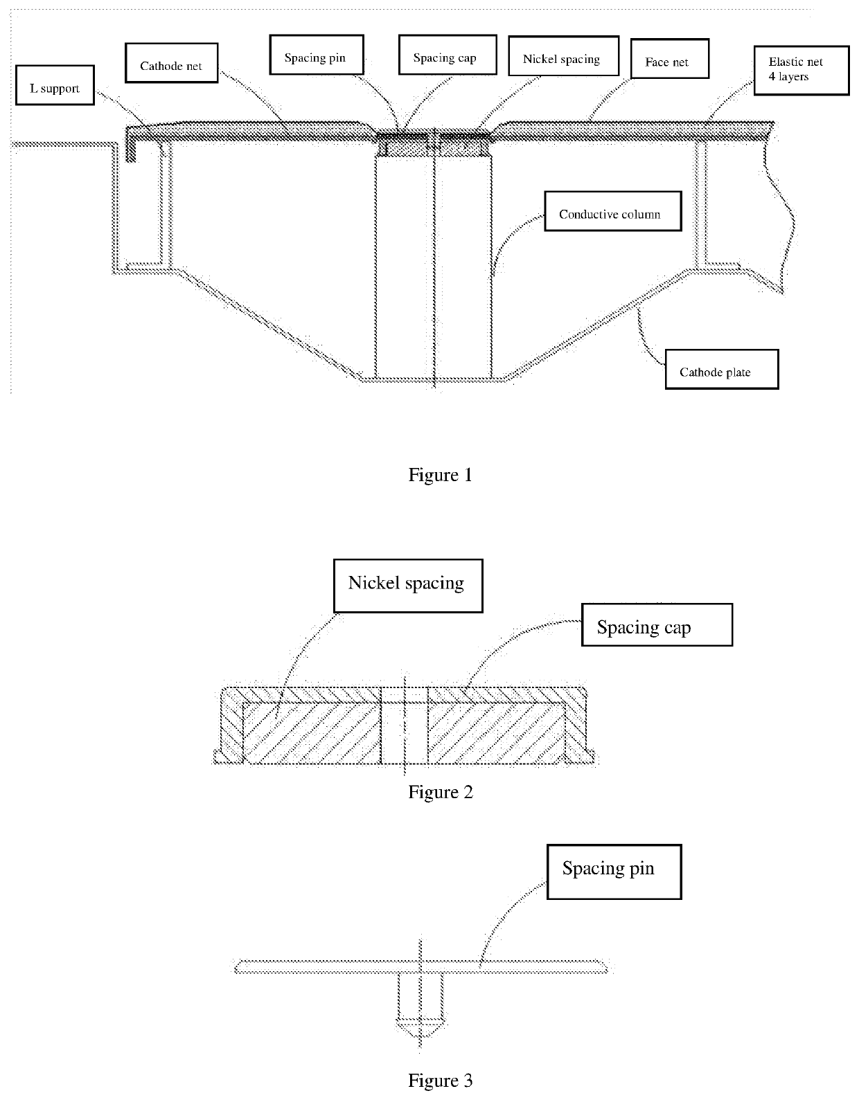 Electrolytic cell cathode with zero polar spacing