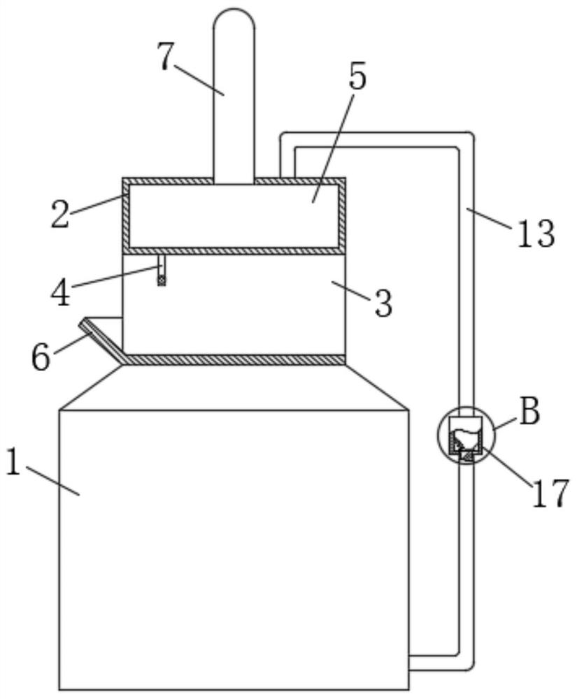 A self-circulating cleaner