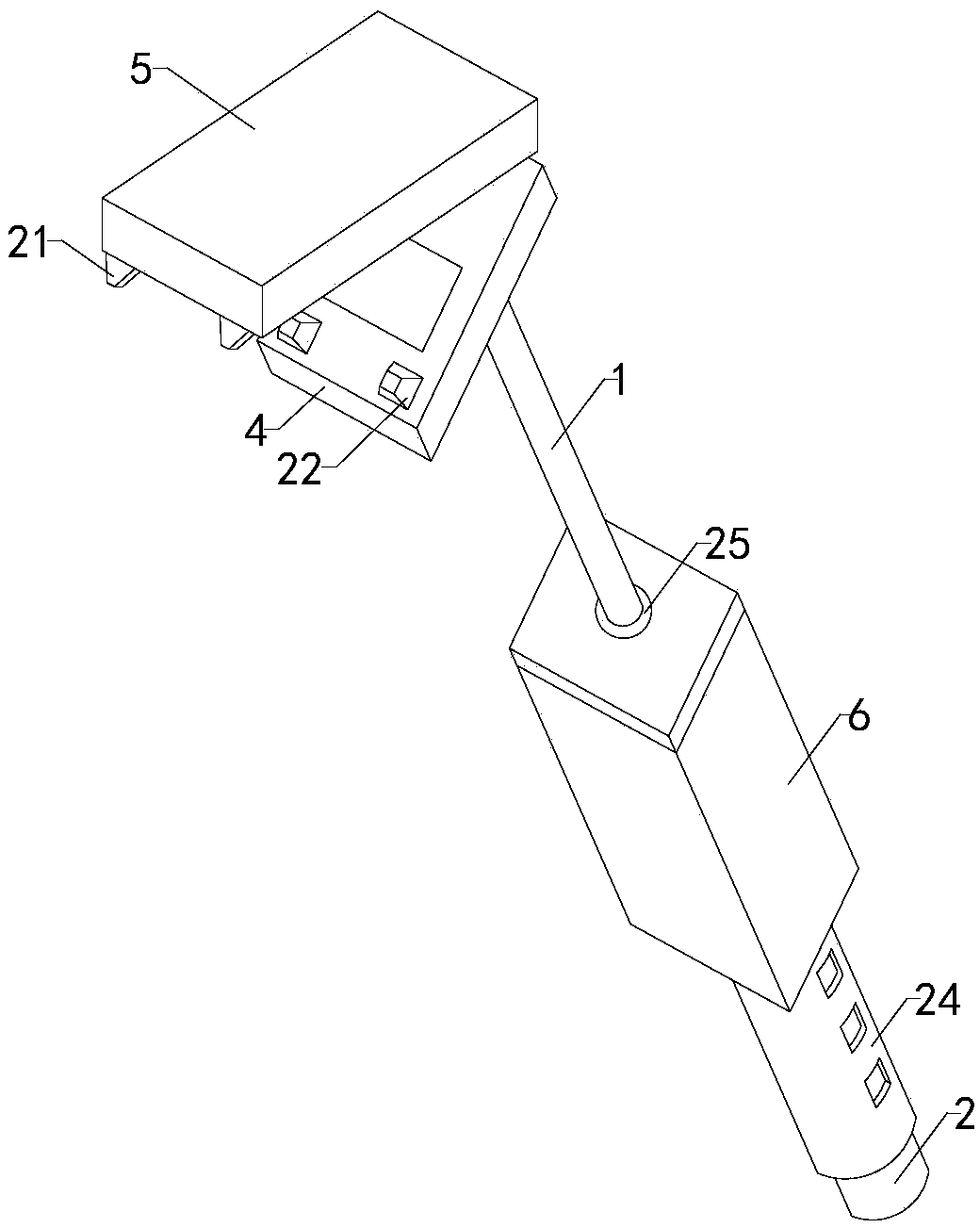 Electric extension bagging hand lever