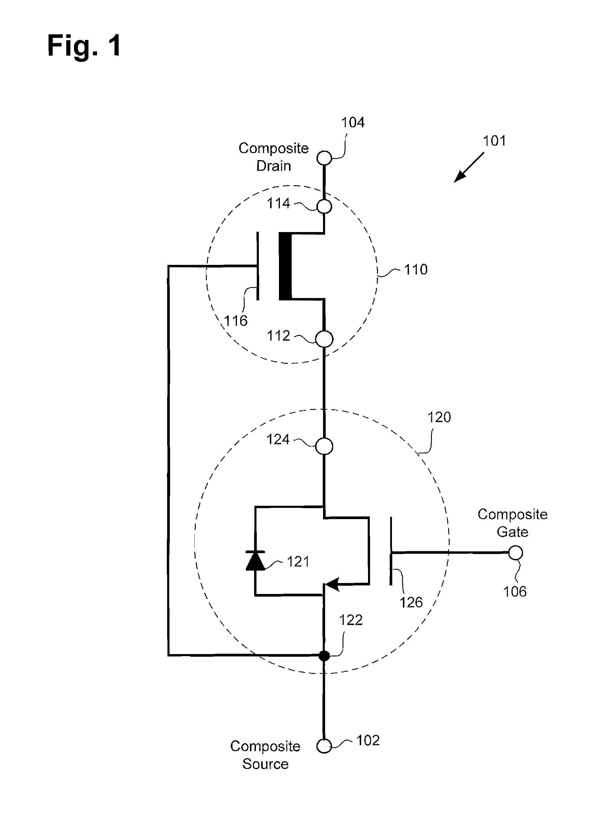 Stacked Composite Device Including a Group III-V Transistor and a Group IV Vertical Transistor