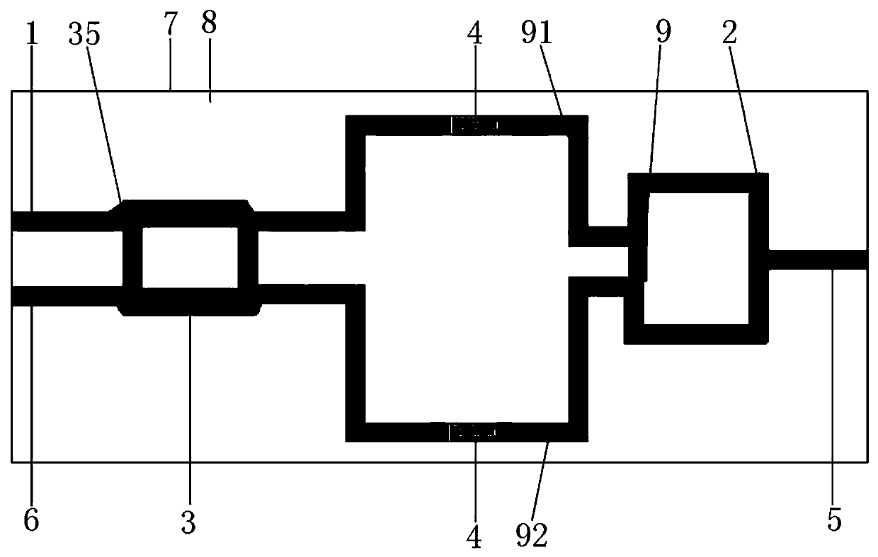 Dielectric characteristic detection device for electric small-scale samples based on near zero transmission