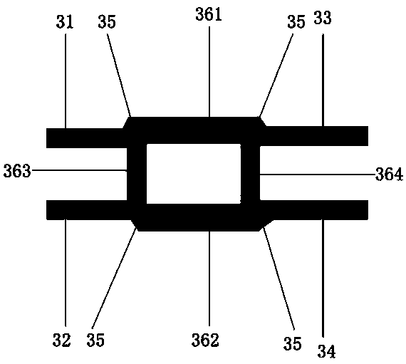 Dielectric characteristic detection device for electric small-scale samples based on near zero transmission