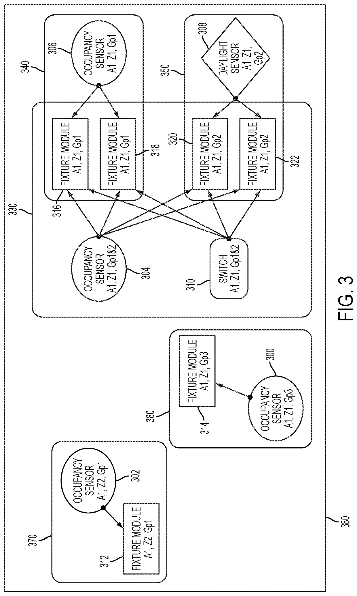 Control system and method for managing wireless and wired components