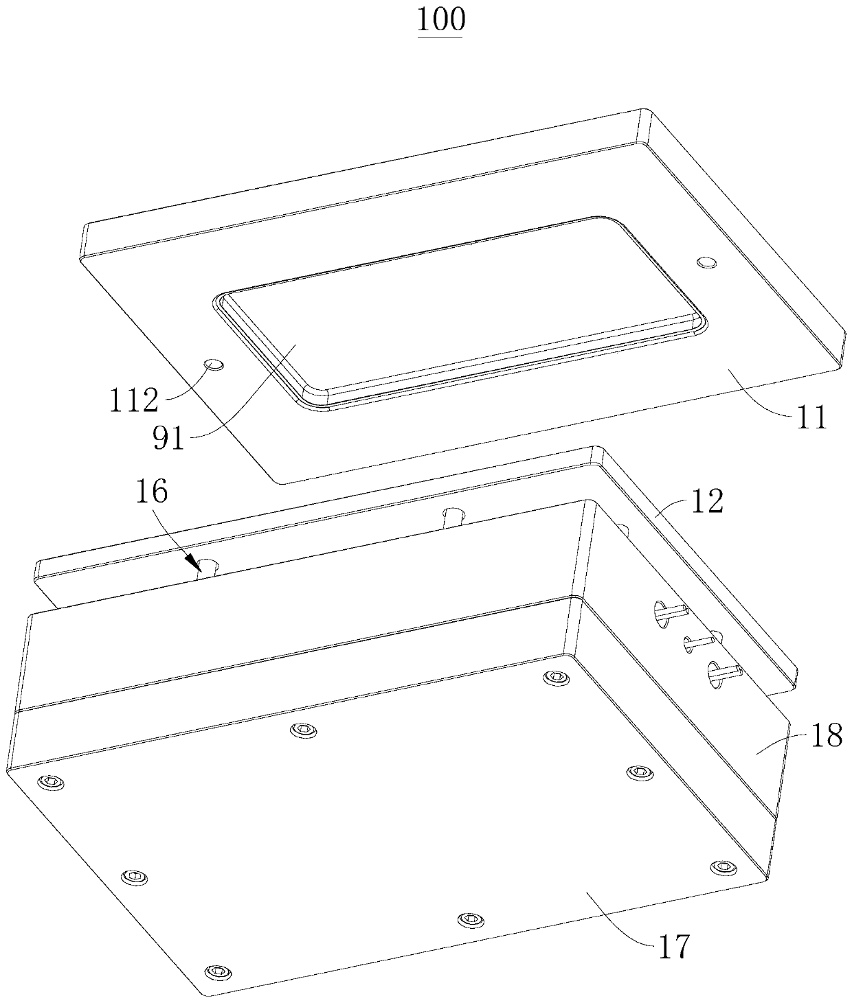 Inner curved surface film pasting device