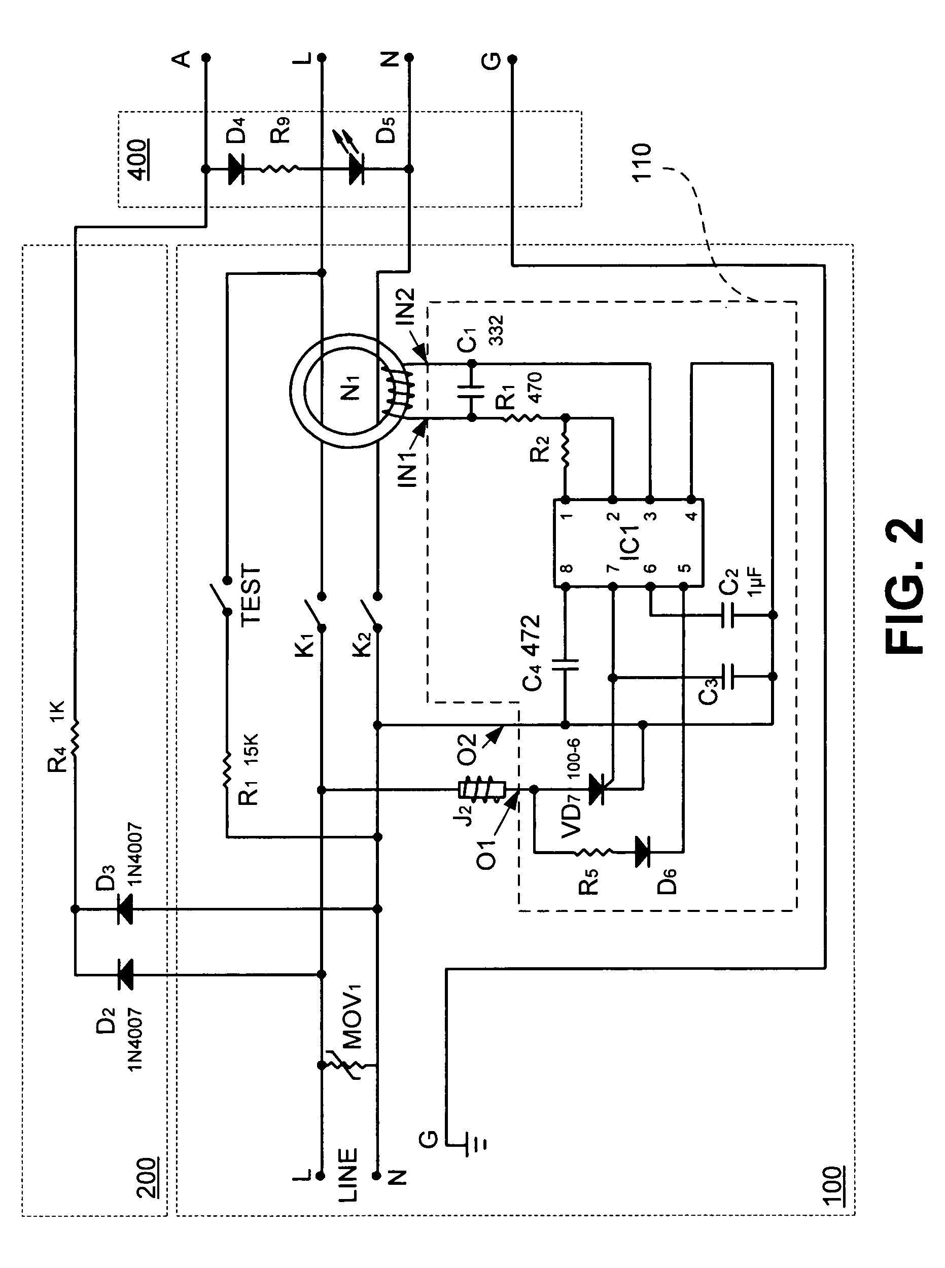 Leakage current detection interrupter with fire protection means