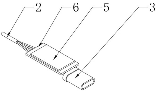 Charging data line with OLED display screen and capable of displaying images and texts