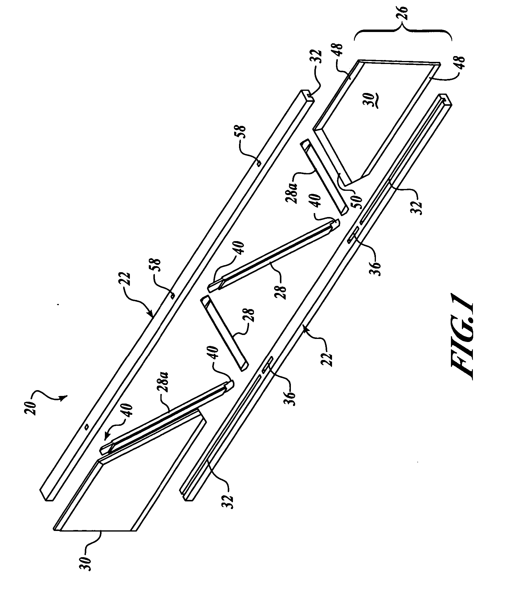 Open web trimmable truss with self locking joint