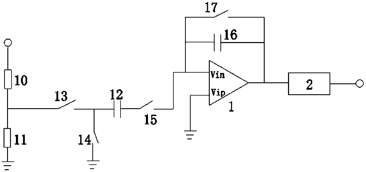 An interface circuit compatible with resistive and capacitive sensors