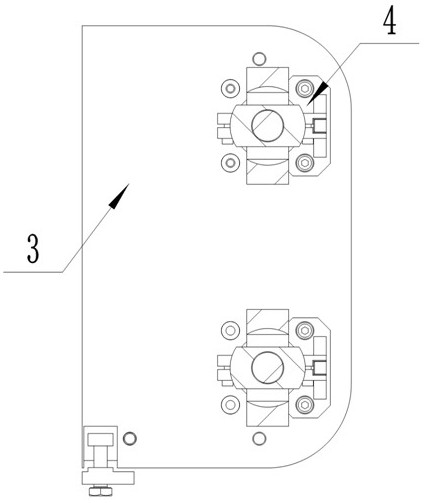 Model locking and guiding device of sanitary ceramic high-pressure forming machine