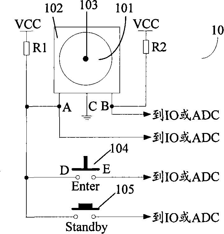 TV set key control device and TV set