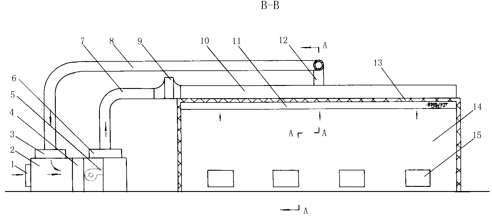 Low steady-speed radial flow clean room air-conditioning air supply and return system