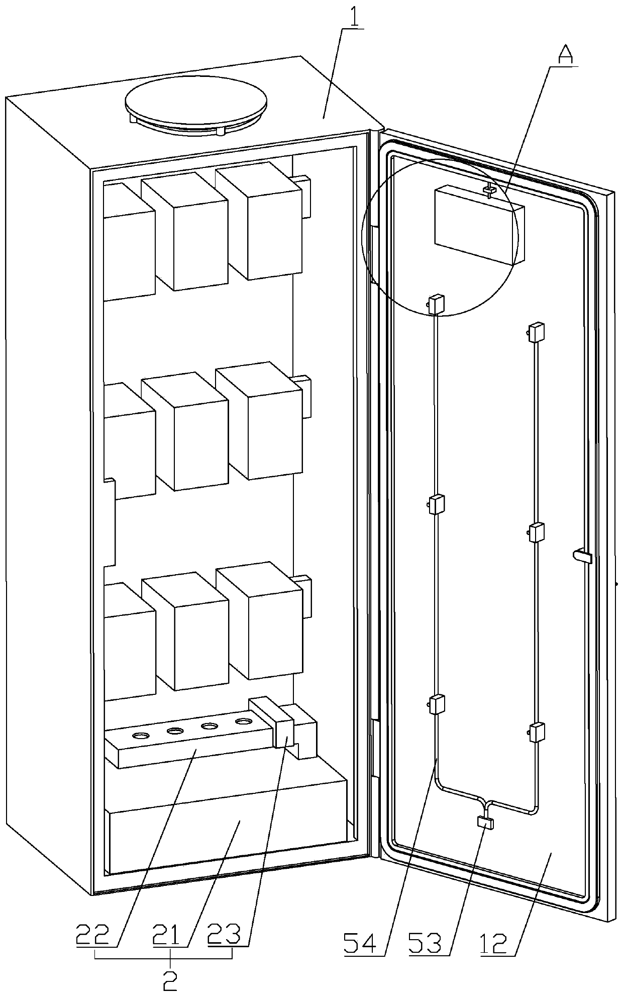 Power cabinet convenient for remote monitoring