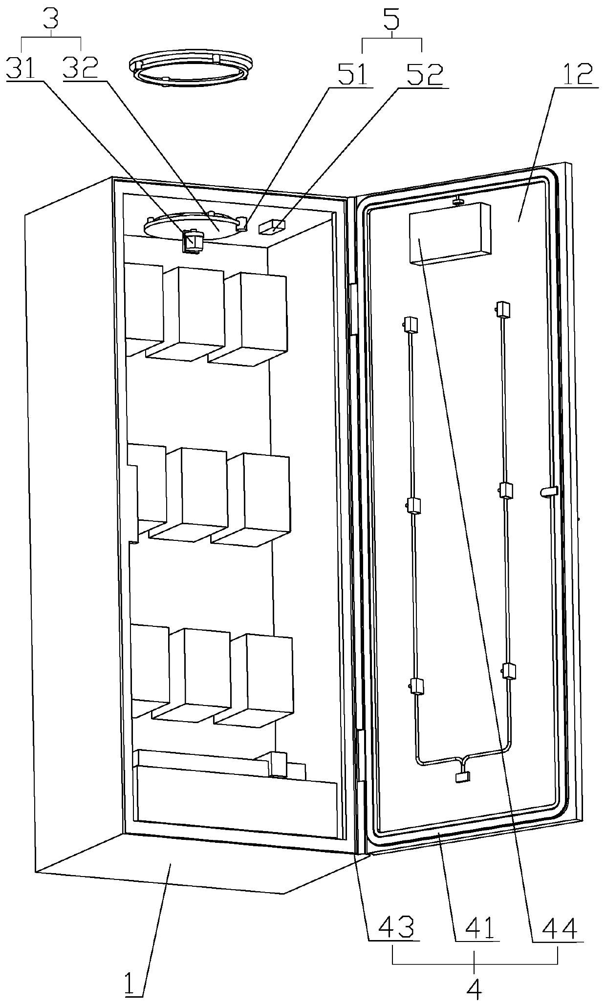 Power cabinet convenient for remote monitoring