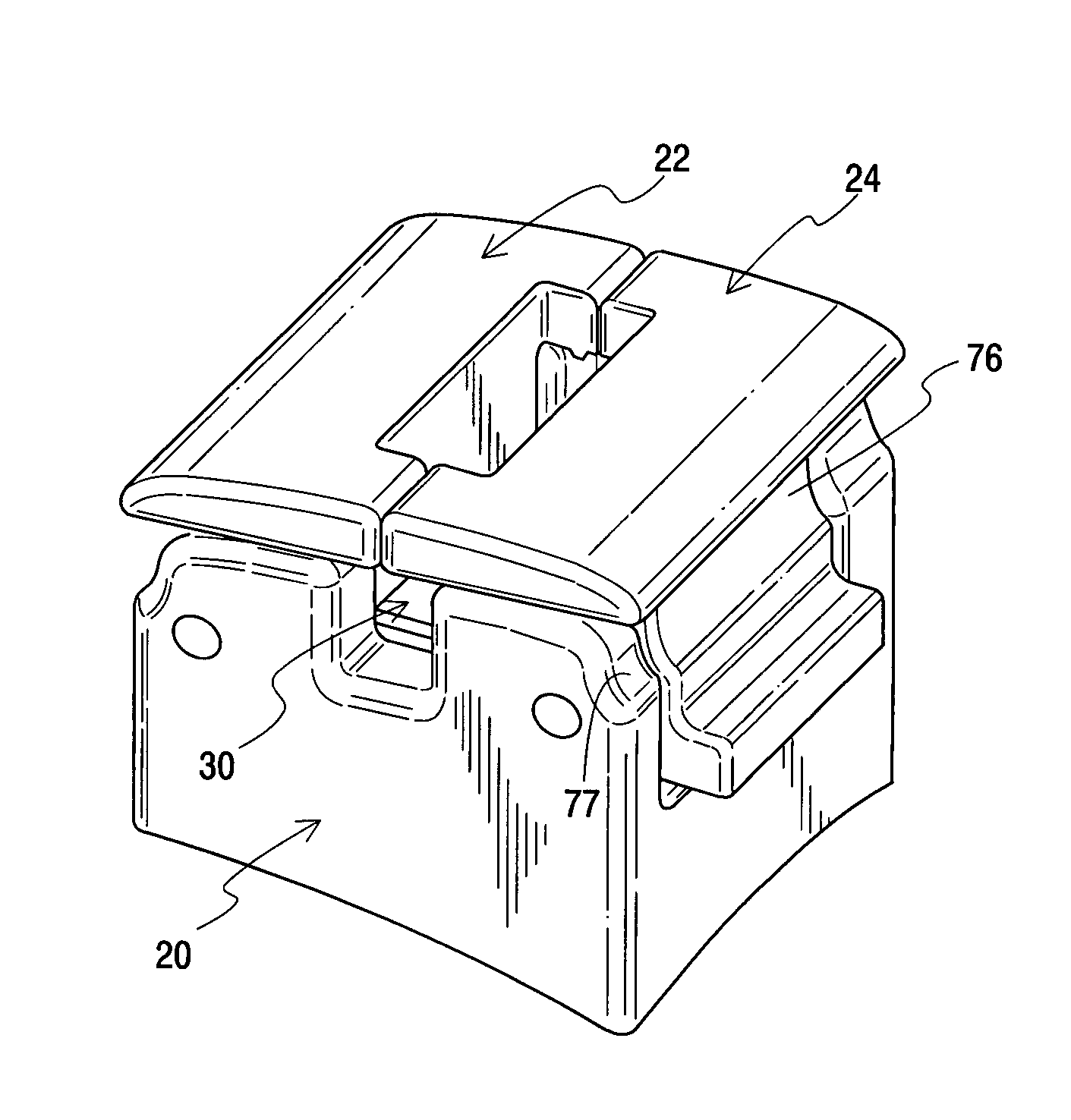 Self-ligating orthodontic bracket