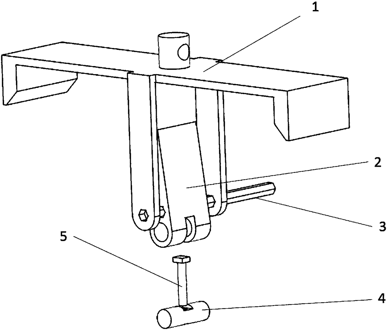 Compression-bending-clamping-integrated die for creep-aging shape-correcting process and method of use